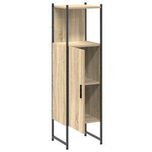 Ντουλάπι Μπάνιου Μπεζ 33 x 33 x 120,5 εκ. Επεξεργασμένο ξύλο