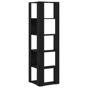 Βιβλιοθήκη Μαύρη Οξυά 50 x 50 x 179 εκ - Pakobazaar