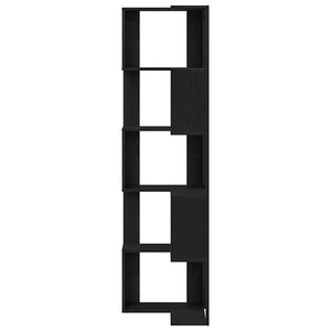 Βιβλιοθήκη Μαύρη Οξυά 50 x 50 x 179 εκ - Pakobazaar