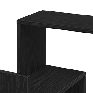 Ράφι Γωνίας Τοίχου Μαύρη Οξυά 45 x 45 x 147 cm
