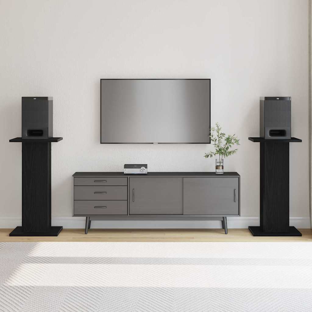 Βάσεις Ηχείων 2 pcs Μαύρη Οξυά 30 x 30 x 60 cm - Pakobazaar