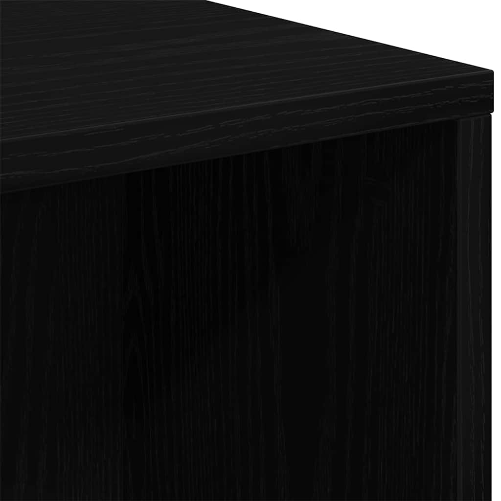 Βιβλιοθήκη Μαύρη Οξυά 50 x 25 x 102 εκ - Pakobazaar