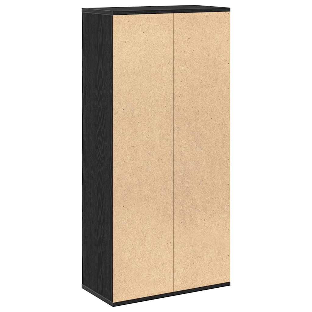 Βιβλιοθήκη Μαύρη Οξυά 50 x 25 x 102 εκ - Pakobazaar