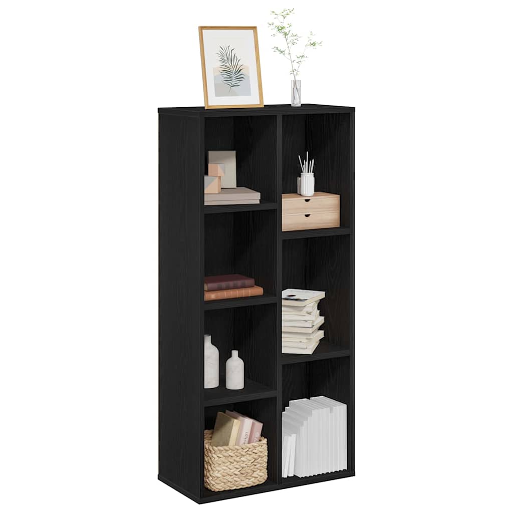 Βιβλιοθήκη Μαύρη Οξυά 50 x 25 x 102 εκ - Pakobazaar