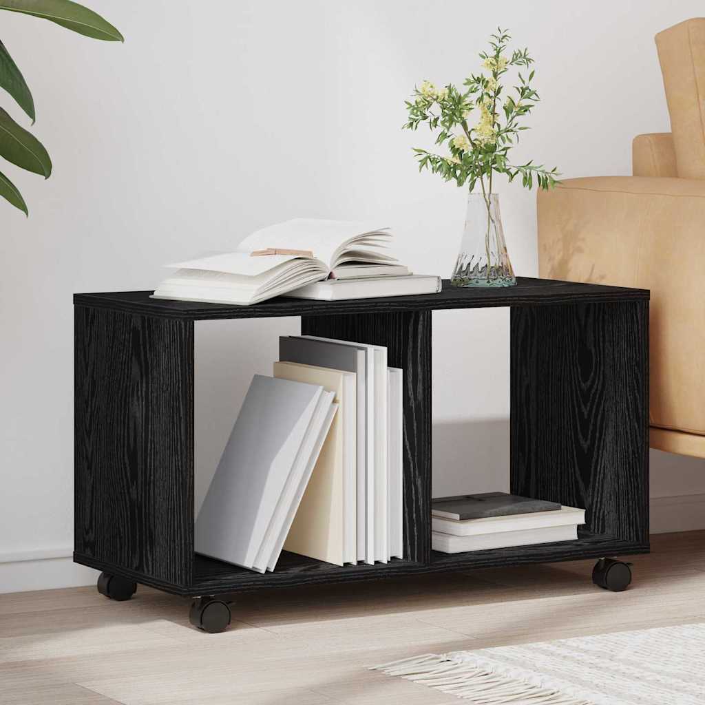 End Table Μαύρη Οξυά 72 x 33 x 42,5 εκ. Επεξεργασμένο ξύλο