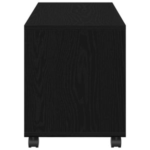 End Table Μαύρη Οξυά 72 x 33 x 42,5 εκ. Επεξεργασμένο ξύλο
