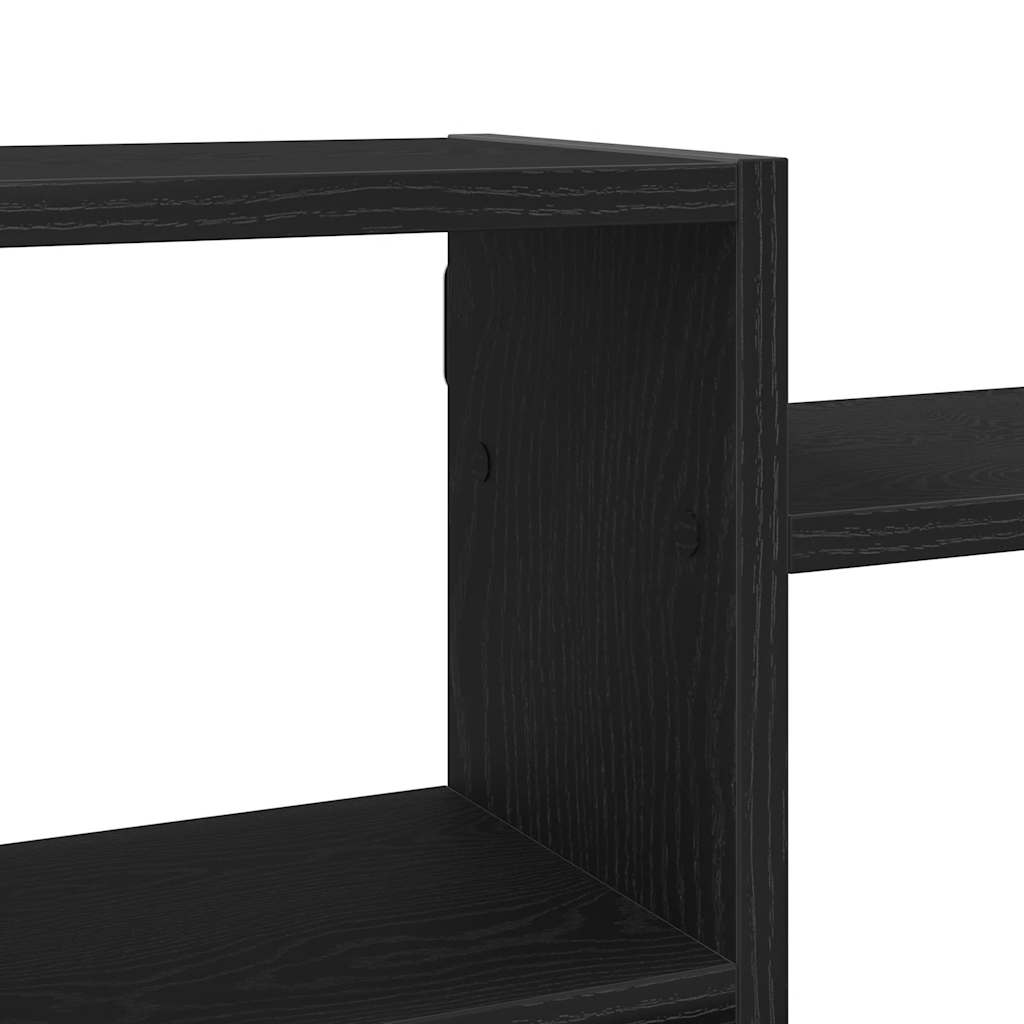 Ράφι Τοίχου Μαύρη Δρυς 129 x 18 x 42 εκ. από Τεχνητό Ξύλο - Pakobazaar