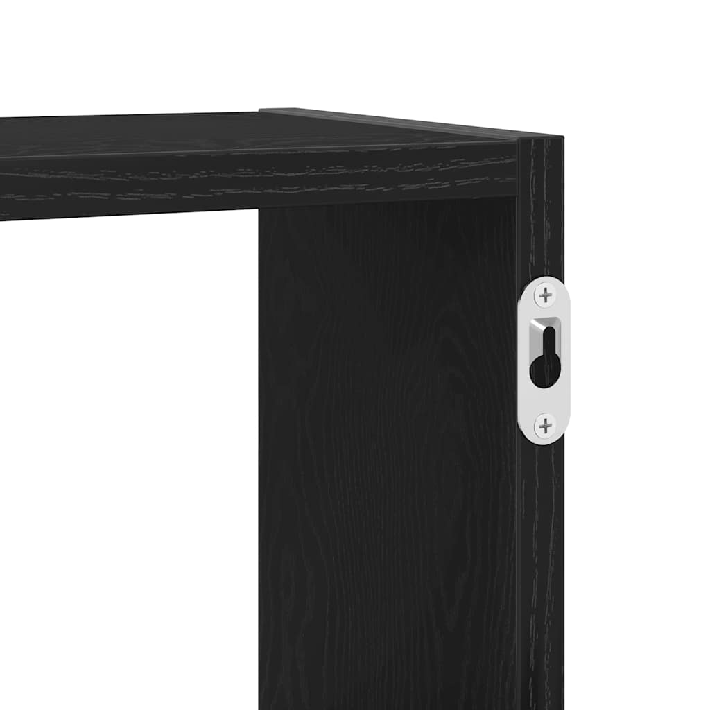 Ράφι Τοίχου Μαύρη Δρυς 129 x 18 x 42 εκ. από Τεχνητό Ξύλο - Pakobazaar