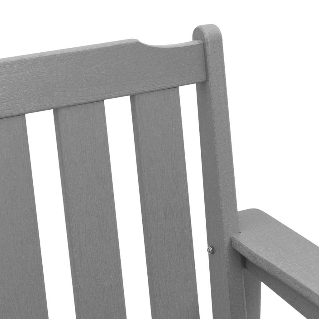 Παγκάκι κήπου Ανοιχτό γκρι 120 x 59 x 88 εκ. HDPE - Pakobazaar