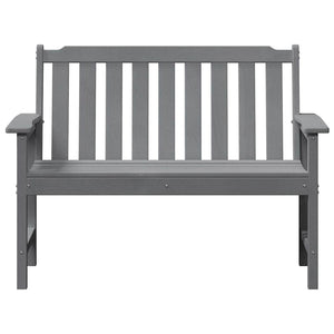 Παγκάκι κήπου Ανοιχτό γκρι 120 x 59 x 88 εκ. HDPE - Pakobazaar
