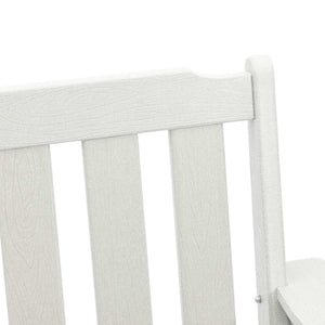 Καρέκλα φαγητού κήπου 2 pcs Λευκό 65,5 x 59 x 88 εκ HDPE - Pakobazaar