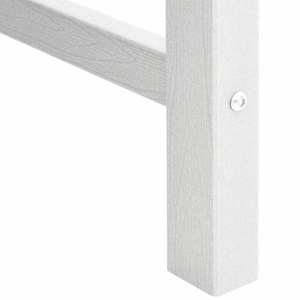 Καρέκλα φαγητού κήπου 2 pcs Λευκό 65,5 x 59 x 88 εκ HDPE - Pakobazaar