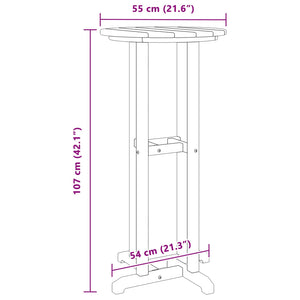 Τραπέζι μπαρ Λευκό 55 x 55 x 107 cm Πολυαιθυλένιο