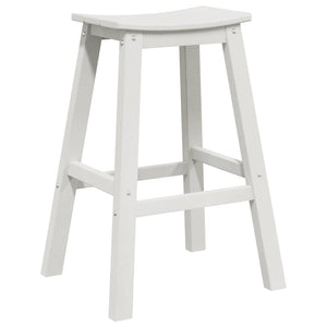 Μπαρ σκαμπό 2 pcs Λευκό 52 x 43 x 73,5 εκ HDPE - Pakobazaar