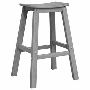 Μπαρ σκαμπό 2 pcs Ανοιχτό γκρι 52 x 43 x 73,5 εκ HDPE - Pakobazaar