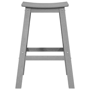 Μπαρ σκαμπό 2 pcs Ανοιχτό γκρι 52 x 43 x 73,5 εκ HDPE - Pakobazaar
