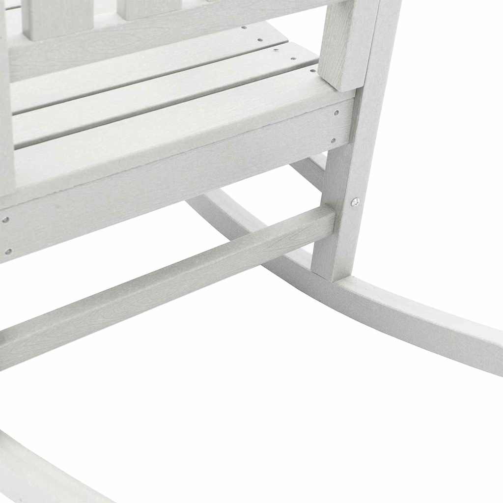 Κουνιστή Καρέκλα Κήπου Λευκό 92 x 70 x 108εκ HDPE