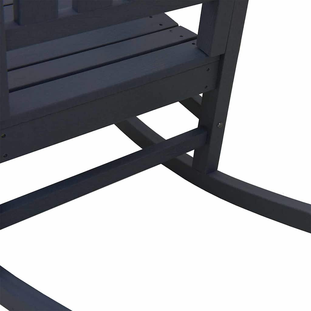 Κουνιστή Καρέκλα Κήπου Σκούρο μπλε 92 x 70 x 108εκ HDPE