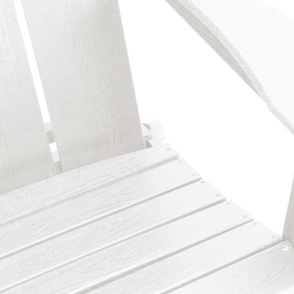 Πτυσσόμενη Καρέκλα Adirondack Λευκό 80,5 x 74,5 x 92 εκ HDPE