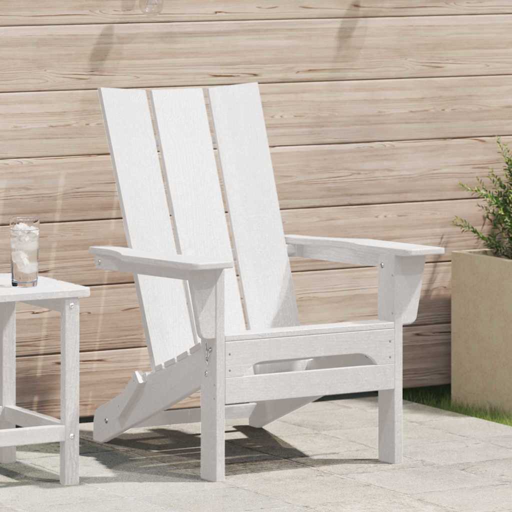Πτυσσόμενη Καρέκλα Adirondack Λευκό 80,5 x 74,5 x 92 εκ HDPE