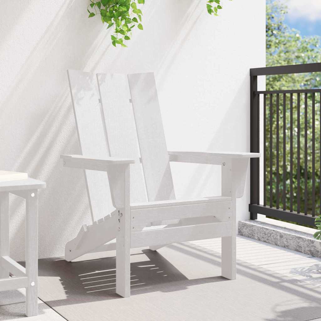 Πτυσσόμενη Καρέκλα Adirondack Λευκό 80,5 x 74,5 x 92 εκ HDPE
