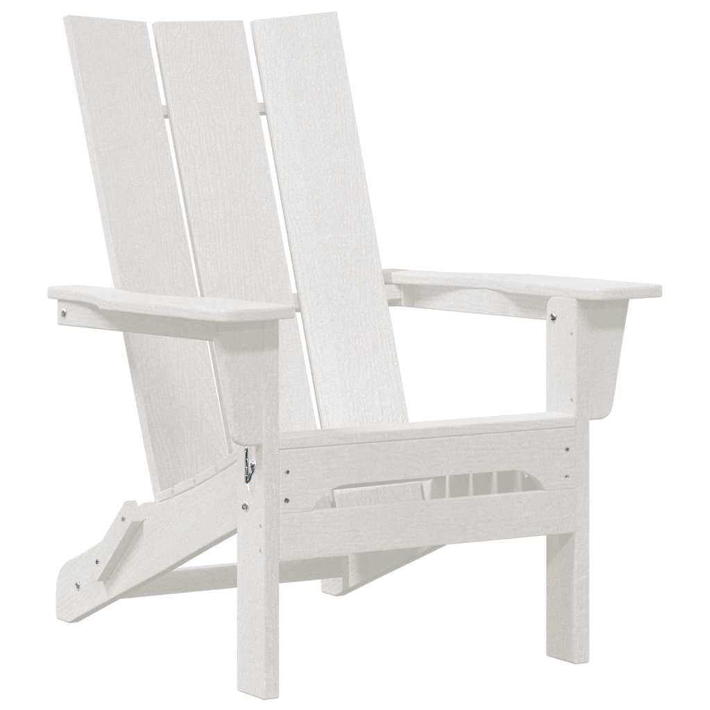 Πτυσσόμενη Καρέκλα Adirondack Λευκό 80,5 x 74,5 x 92 εκ HDPE
