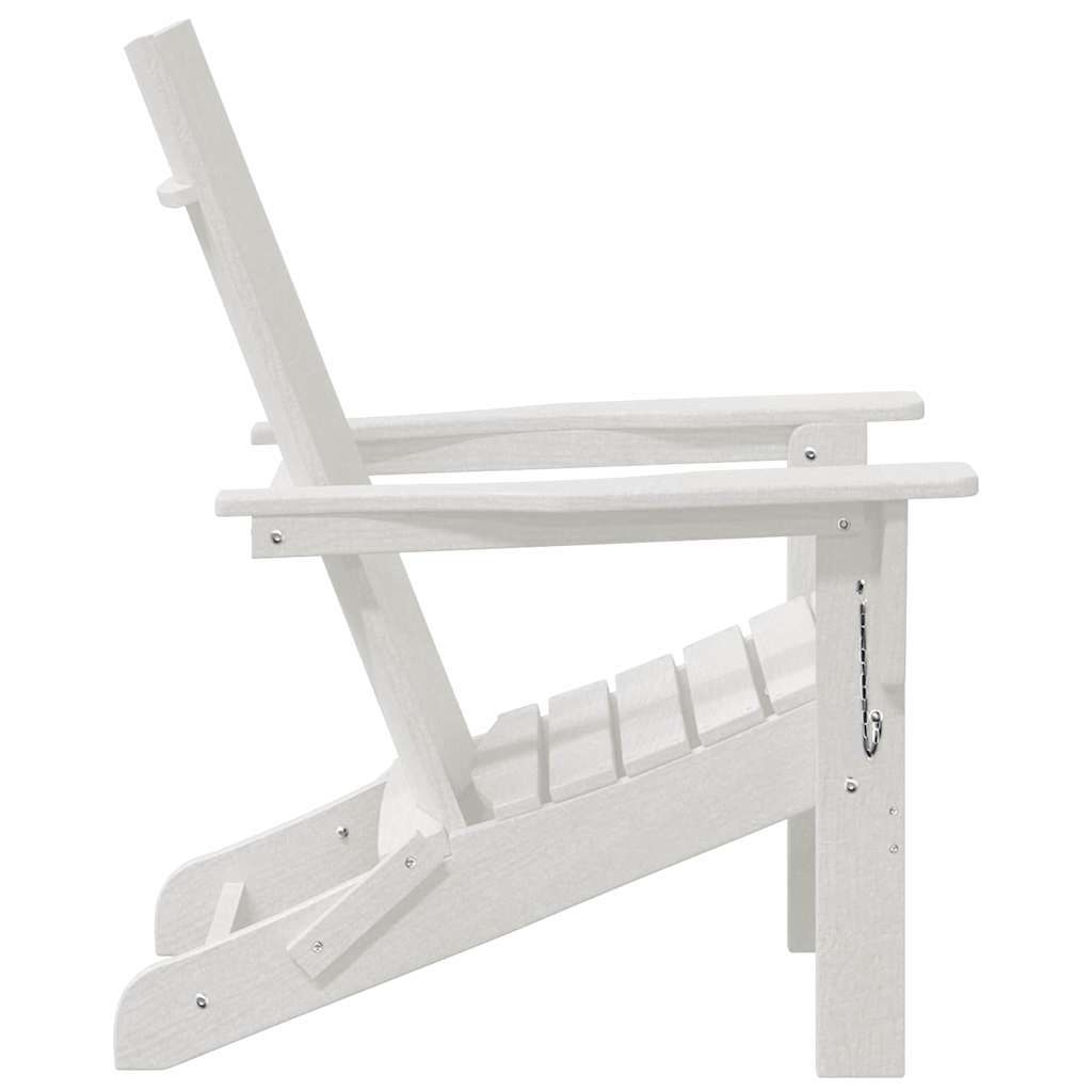 Πτυσσόμενη Καρέκλα Adirondack Λευκό 80,5 x 74,5 x 92 εκ HDPE