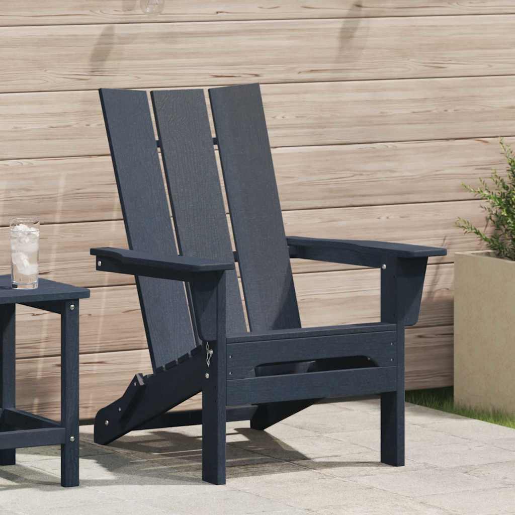 Πτυσσόμενη Καρέκλα Adirondack Σκούρο μπλε 80,5 x 74,5 x 92 εκ