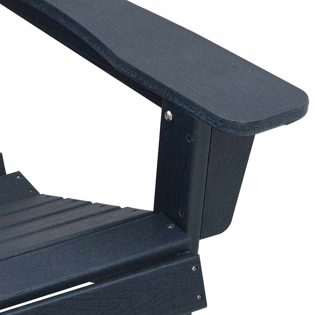 Καρέκλα Adirondack Σκούρο μπλε 82 x 74 x 92 εκ. HDPE - Pakobazaar
