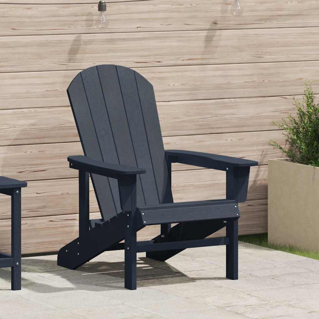 Καρέκλα Adirondack Σκούρο μπλε 82 x 74 x 92 εκ. HDPE - Pakobazaar