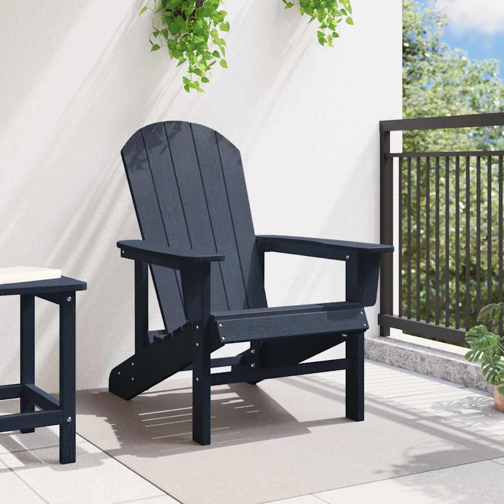Καρέκλα Adirondack Σκούρο μπλε 82 x 74 x 92 εκ. HDPE - Pakobazaar
