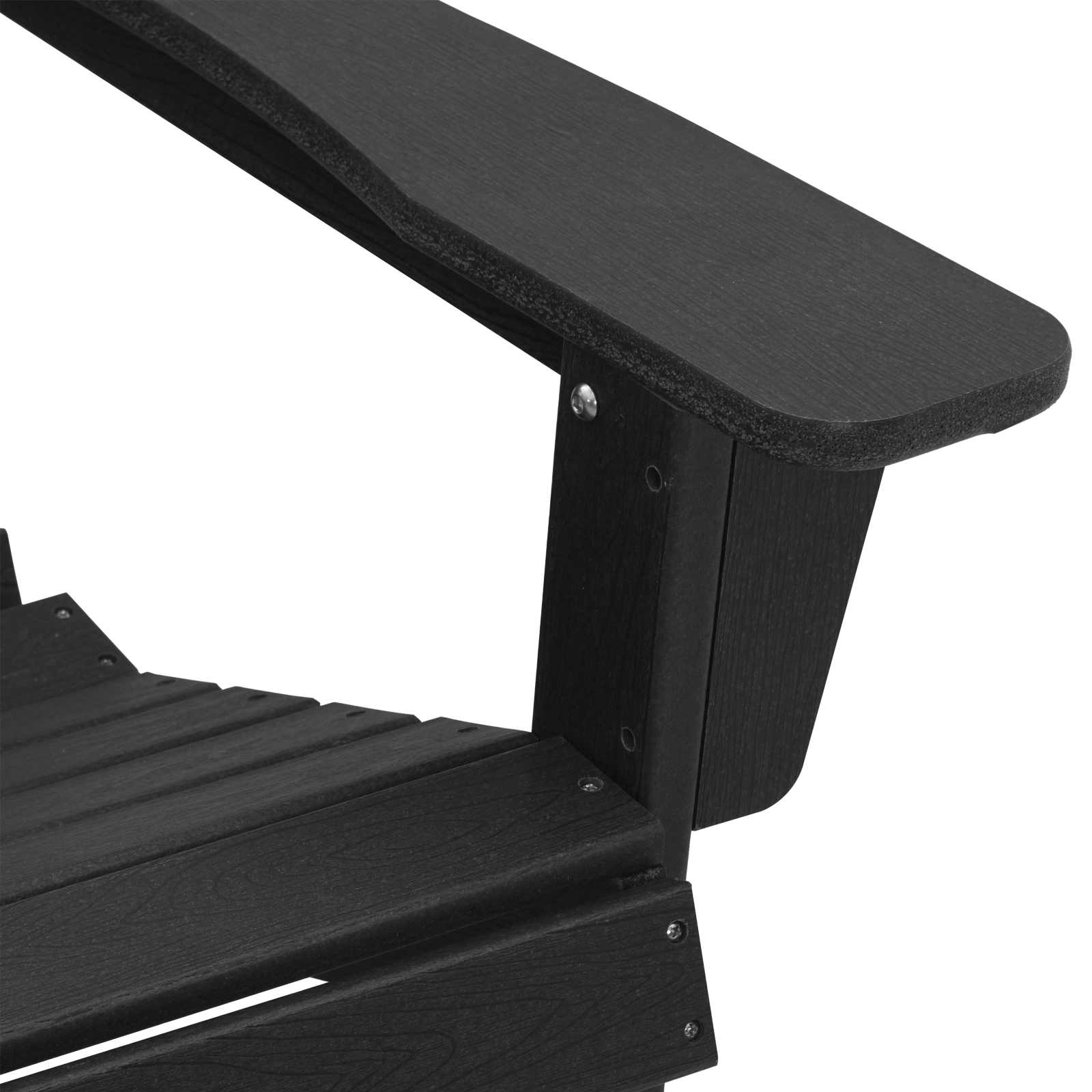 Καρέκλα Adirondack Μαύρο 82 x 74 x 92 εκ. HDPE