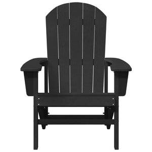 Καρέκλα Adirondack Μαύρο HDPE