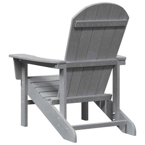 Καρέκλα Adirondack Ανοιχτό γκρι 82 x 74 x 92 εκ. HDPE