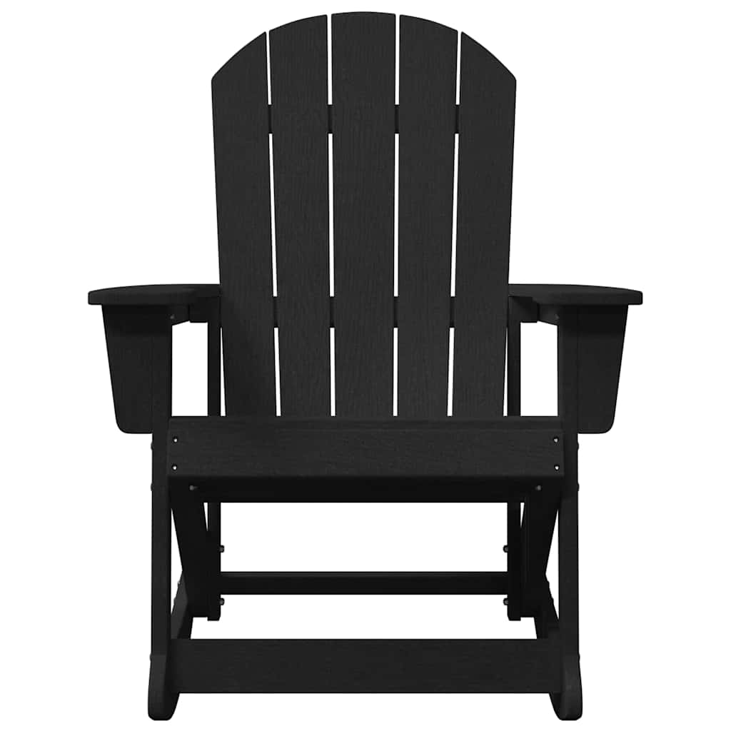 Καθιστική Καρέκλα Ροκ Adirondack Μαύρο HDPE