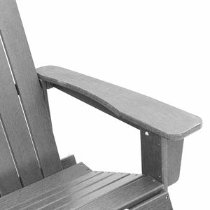 Καθιστική Καρέκλα Ροκ Adirondack Ανοιχτό γκρι 92 x 73,5 x 92 εκ