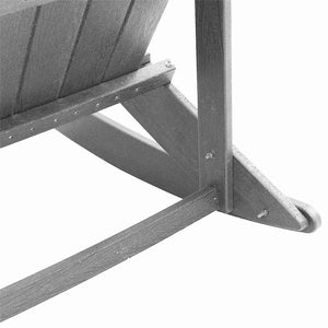 Καθιστική Καρέκλα Ροκ Adirondack Ανοιχτό γκρι 92 x 73,5 x 92 εκ