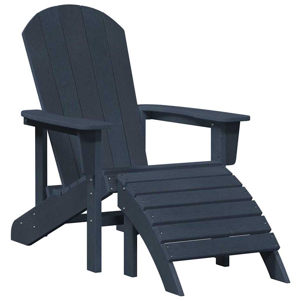 Καρέκλα Adirondack Σκούρο μπλε 82 x 74 x 92 εκ. HDPE