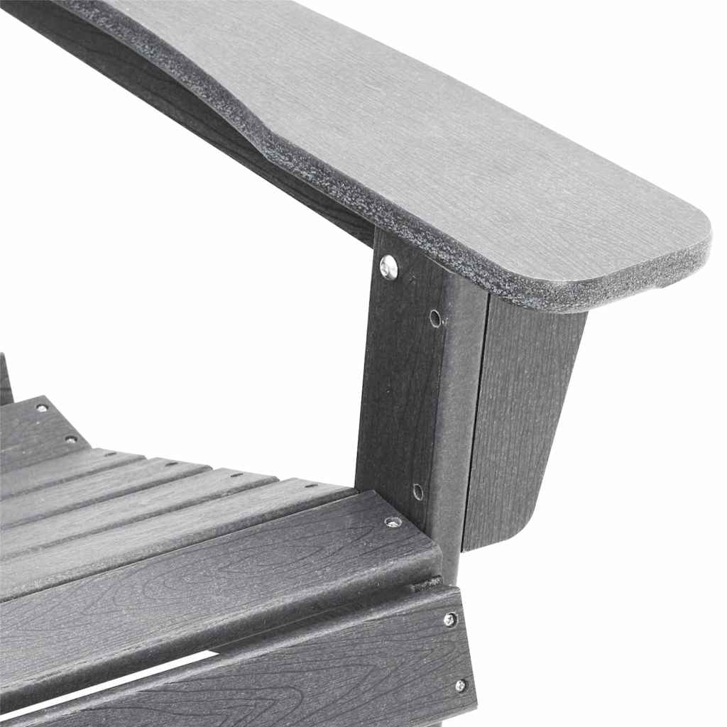 Καρέκλα Adirondack Ανοιχτό γκρι 82 x 74 x 92 εκ. HDPE - Pakobazaar