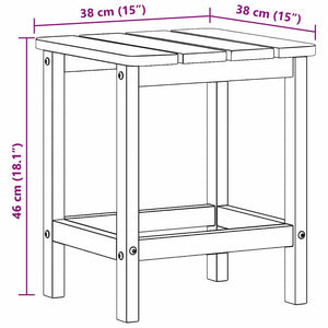 Τραπεζάκι Πλευράς Ανοιχτό γκρι 38 x 38 x 46 εκ. Πολυαιθυλένιο - Pakobazaar