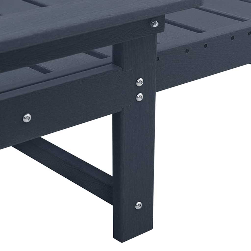 Ξαπλώστρα Σκούρο μπλε 195,5 x 53 x 98,5 εκ HDPE