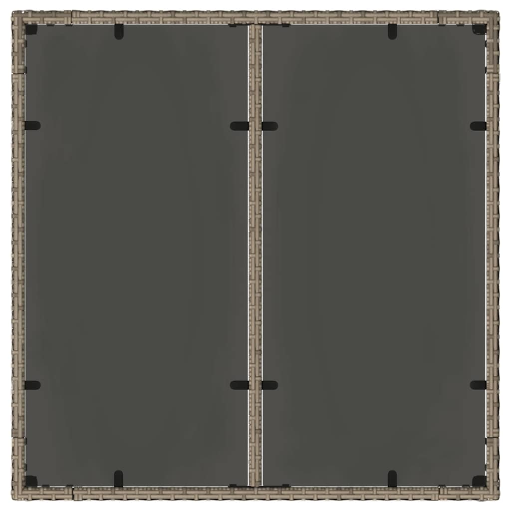 Σέτ φαγητού για κήπο 5 pcs Γκρι συνθετικό ρατάν - Pakobazaar