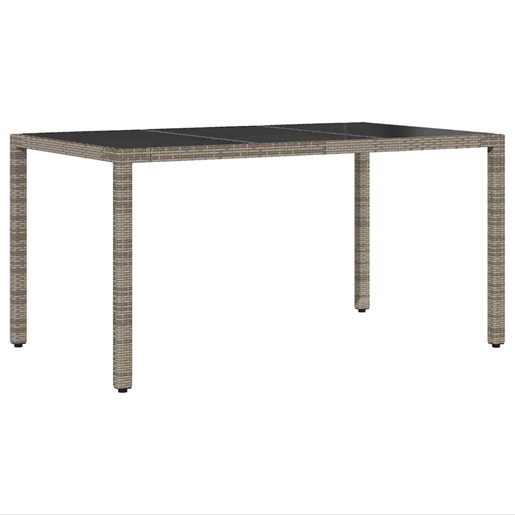 Σέτ φαγητού για κήπο 5 pcs Γκρι συνθετικό ρατάν - Pakobazaar