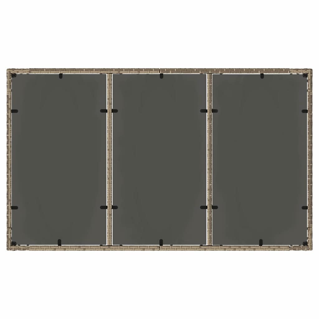 Σέτ φαγητού για κήπο 5 pcs Γκρι συνθετικό ρατάν - Pakobazaar