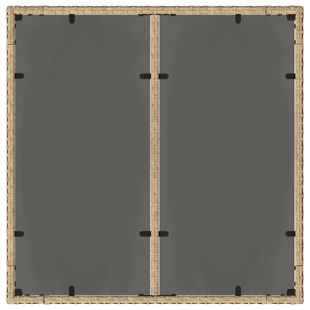 Σέτ φαγητού για κήπο 5 pcs Μπεζ συνθετικό ρατάν