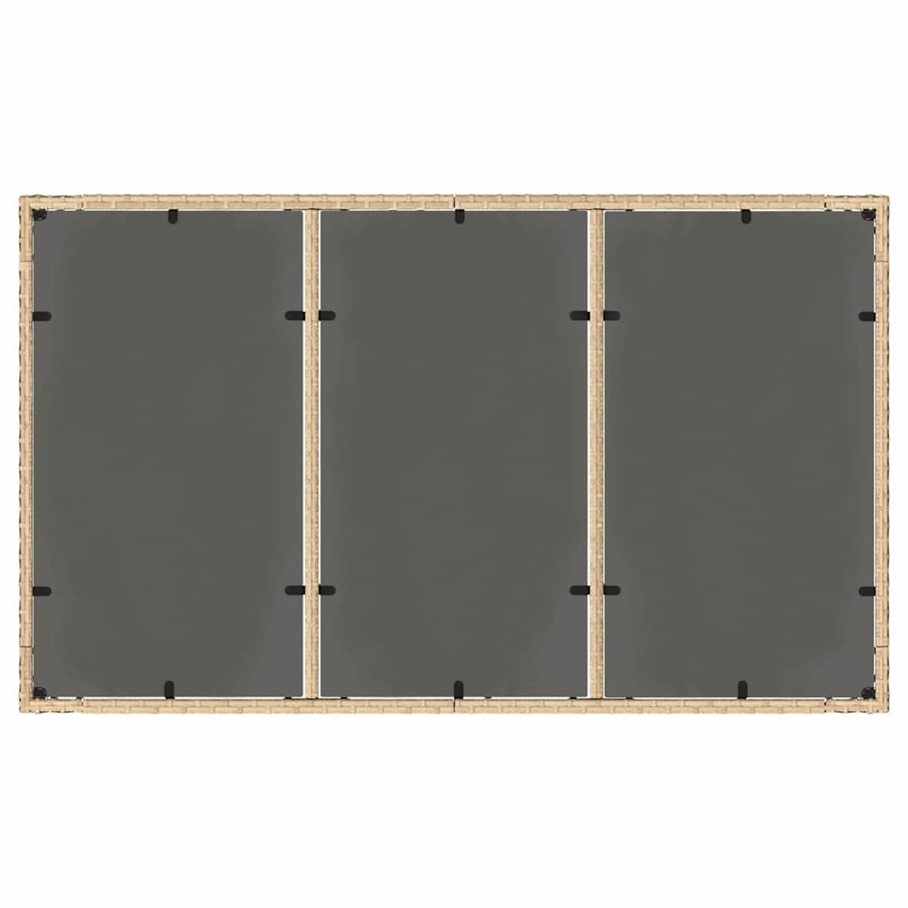 Σέτ φαγητού για κήπο 5 pcs Μπεζ συνθετικό ρατάν