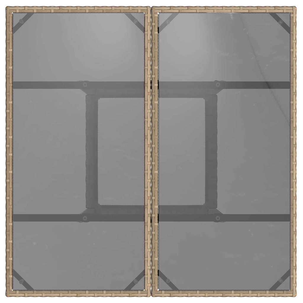 Σέτ φαγητού για κήπο 5 pcs Μπεζ συνθετικό ρατάν - Pakobazaar