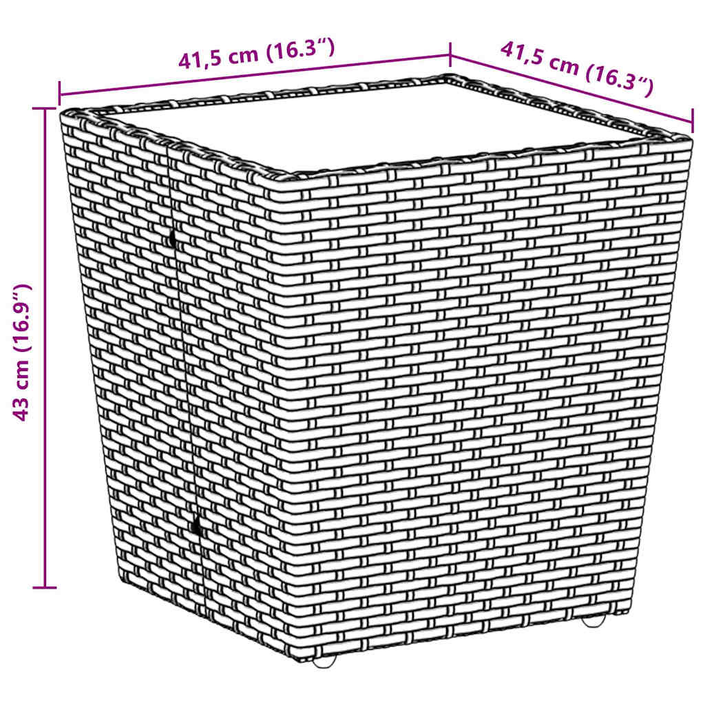Σετ Μπιστρό Κήπου 3 pcs Καφέ συνθετικό ρατάν