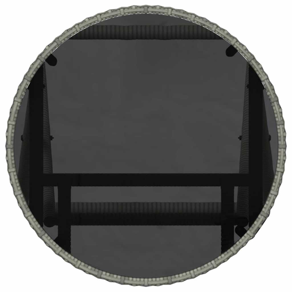 Σετ Μπιστρό Κήπου 3 pcs Γκρι συνθετικό ρατάν