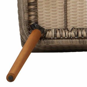 Καρέκλα Κήπου 2 pcs Μαύρο 62.5 x 55 x 82 εκ συνθετικό ρατάν - Pakobazaar